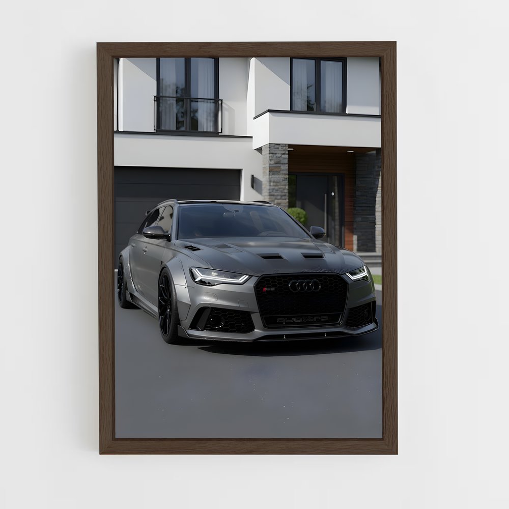 Poster Élégance puissance métallisé – affiche Audi (vue 5)